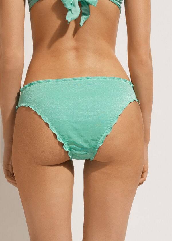 Bikini Bottoms Calzedonia Formentera Verdes | BR1381YU