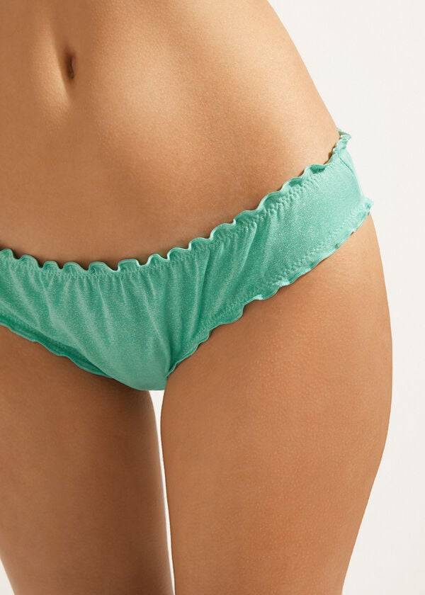 Bikini Bottoms Calzedonia Formentera Verdes | BR1381YU