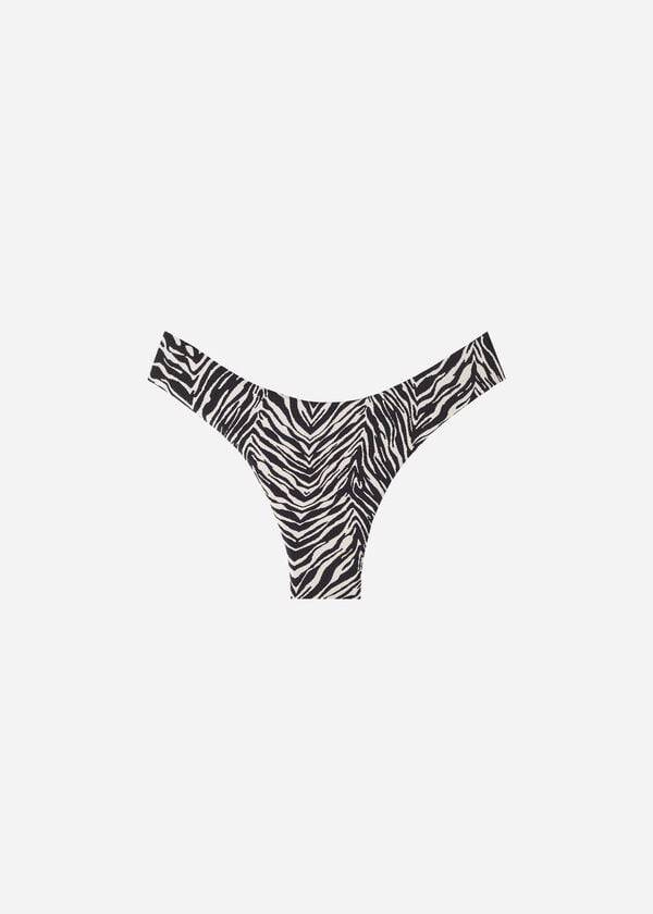 Bikini Bottoms Calzedonia High-Cut Brazilian Nairobi Pretas | BR1449CE