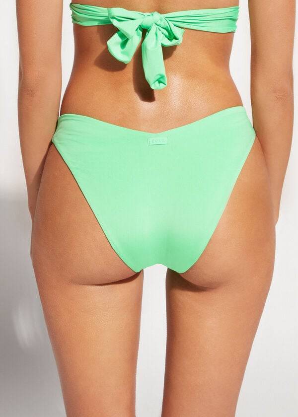 Bikini Bottoms Calzedonia High Cut Indonesia Eco Menta | BR1396XF