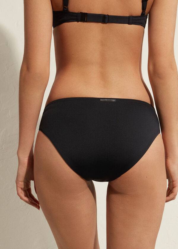 Bikini Bottoms Calzedonia High-Rise Indonesia Pretas | BR1451BC