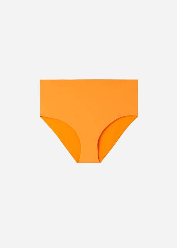 Bikini Bottoms Calzedonia High Shaper Waist Indonesia Eco Laranja | BR1406TV