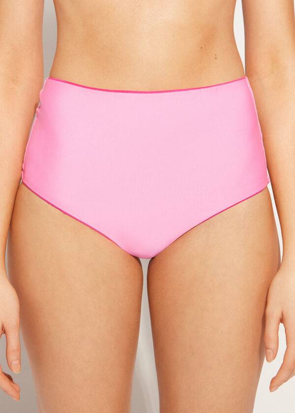 Bikini Bottoms Calzedonia High Shaper Waist Indonesia Eco Rosa | BR1409IS