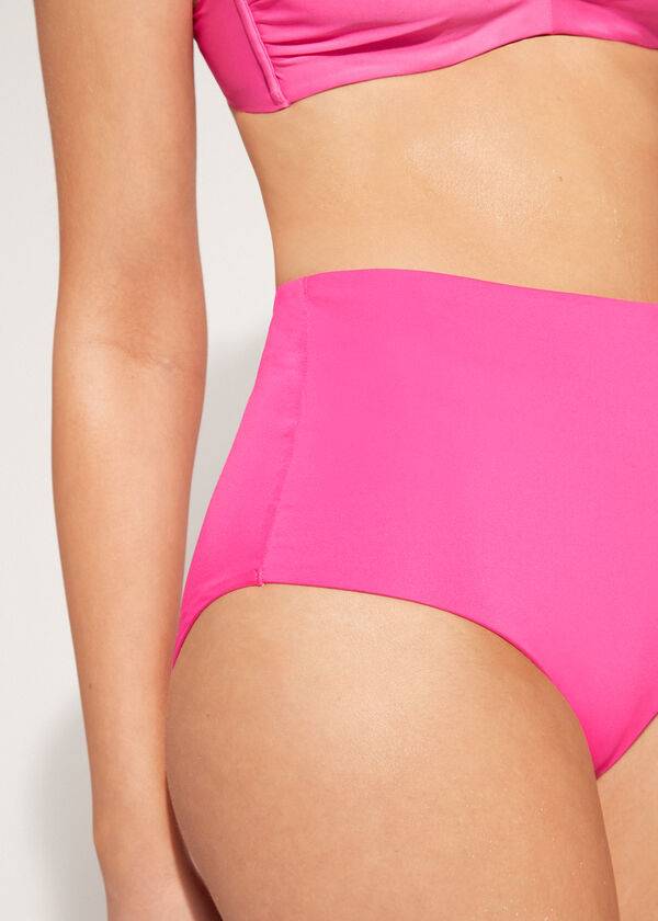 Bikini Bottoms Calzedonia High Shaper Waist Indonesia Eco Rosa | BR1409IS