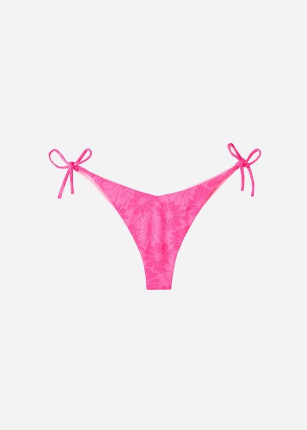 Bikini Bottoms Calzedonia High V-Cut Brazilian Antibes Rosa | BR1410OR