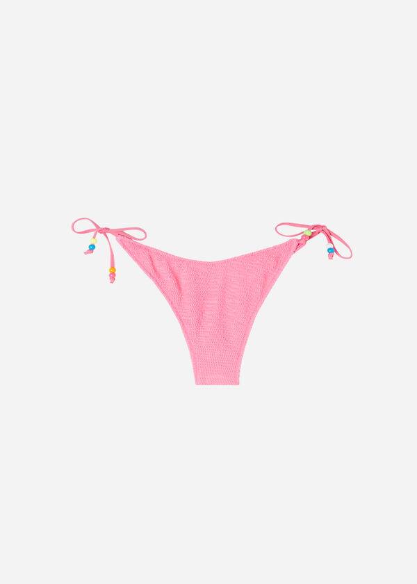 Bikini Bottoms Calzedonia High V-Cut Brazilian San Diego Rosa | BR1414DN