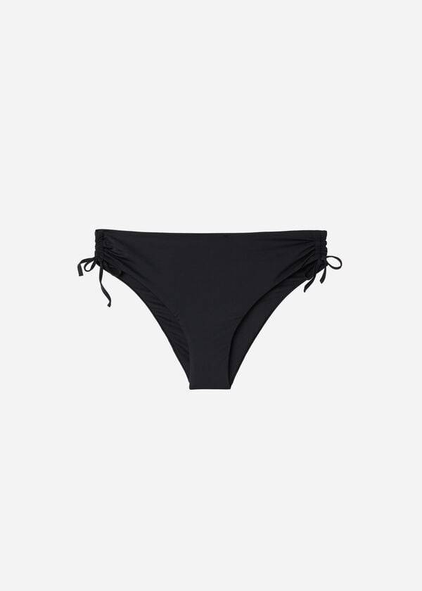 Bikini Bottoms Calzedonia High-Waist Drawstring Indonesia Pretas | BR1455WY