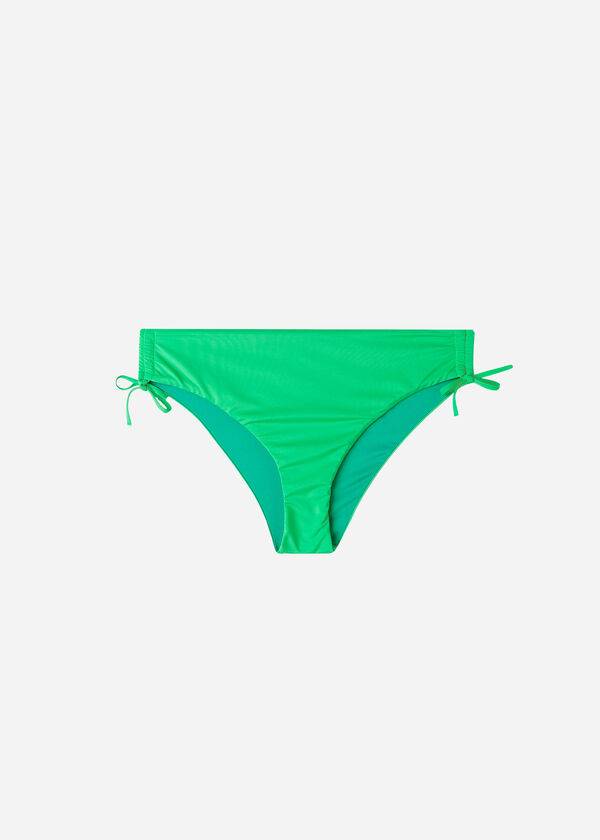 Bikini Bottoms Calzedonia High-Waist Drawstring Indonesia Verdes | BR1456EX