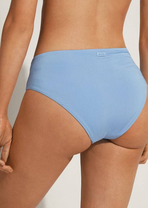 Bikini Bottoms Calzedonia High Waist Indonesia Eco Azuis | BR1424VD