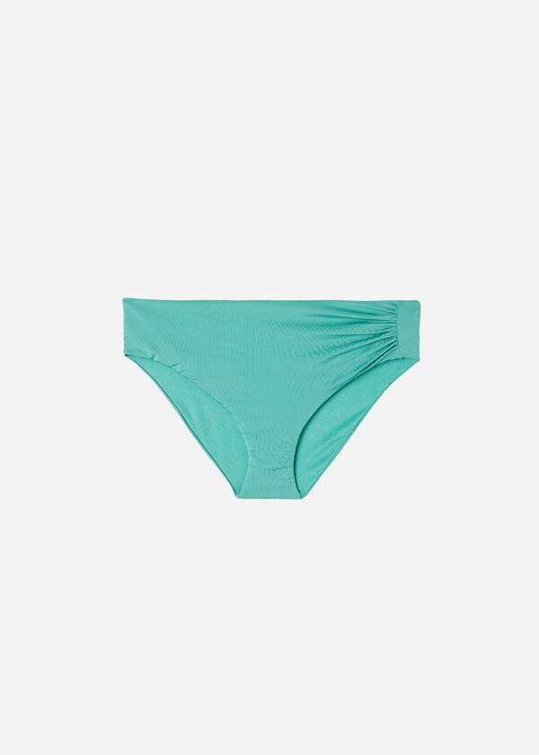 Bikini Bottoms Calzedonia High Waist Indonesia Eco Turquesa | BR1426NB