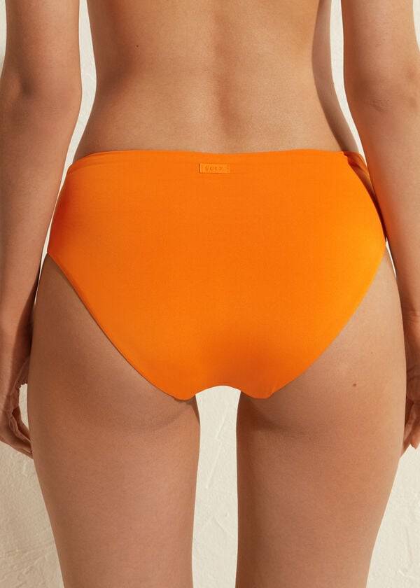 Bikini Bottoms Calzedonia High Waist Indonesia Eco Laranja | BR1427MA