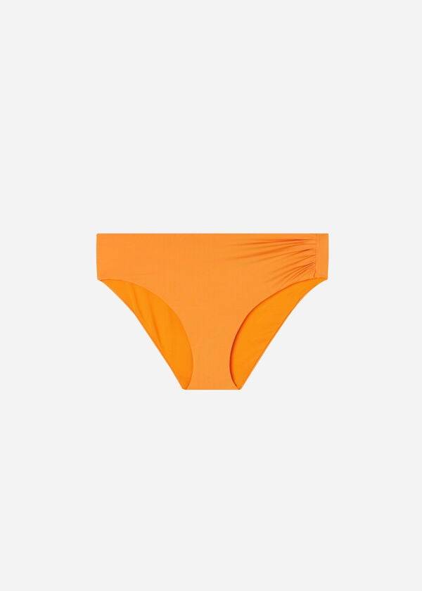 Bikini Bottoms Calzedonia High Waist Indonesia Eco Laranja | BR1427MA