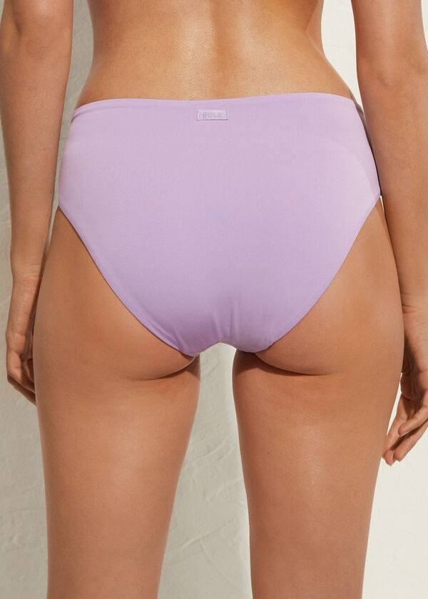 Bikini Bottoms Calzedonia High Waist Indonesia Eco Roxo | BR1428QZ