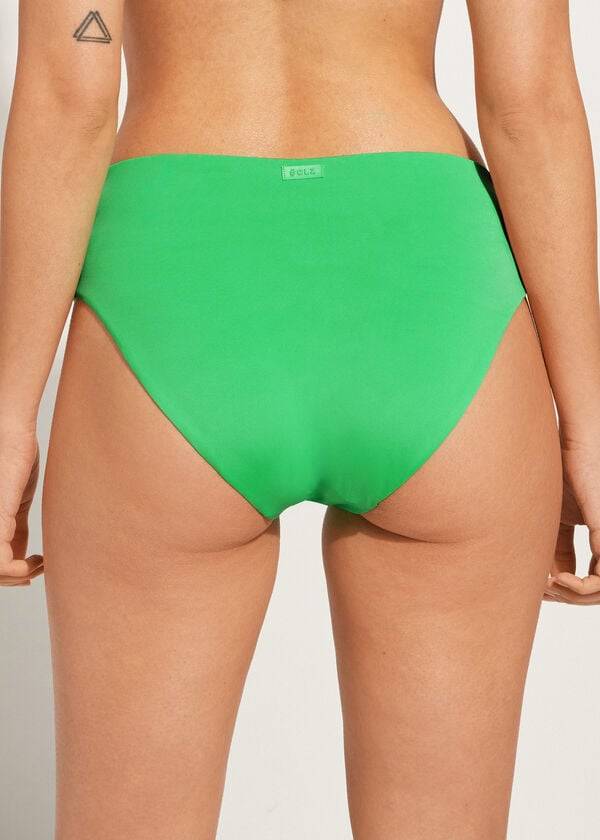 Bikini Bottoms Calzedonia High Waist Indonesia Eco Verdes | BR1430EX