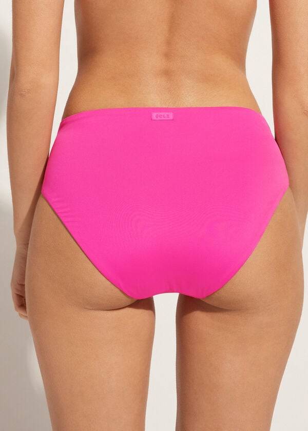 Bikini Bottoms Calzedonia High Waist Indonesia Eco Rosa | BR1431RW