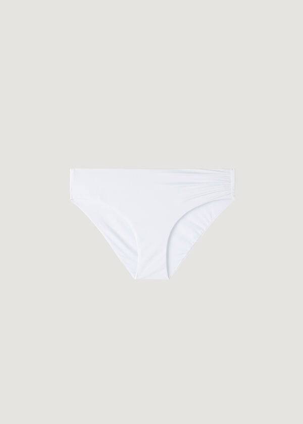 Bikini Bottoms Calzedonia High Waist Indonesia Eco Branco | BR1432TV