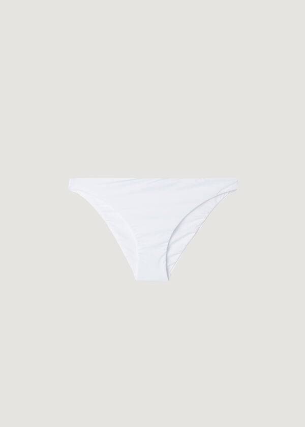 Bikini Bottoms Calzedonia Indonesia Eco Low rise Branco | BR1472LH