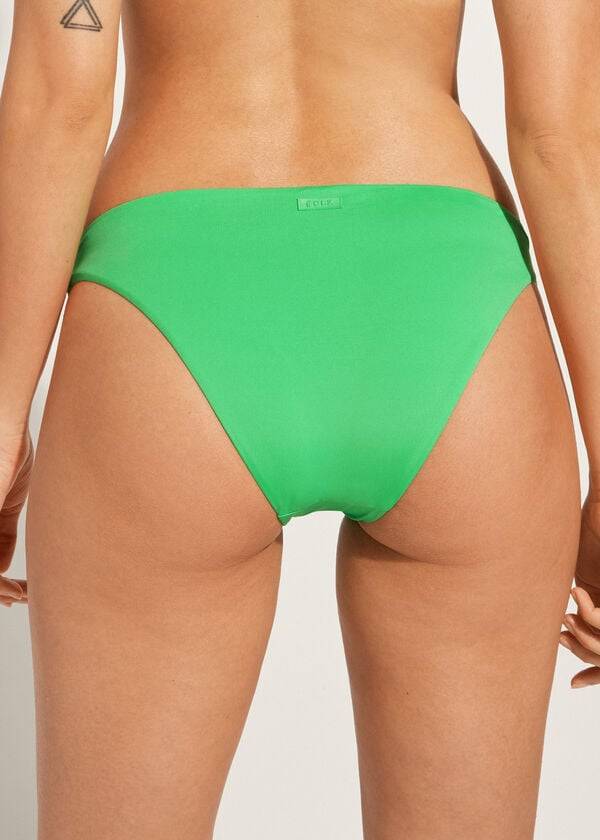 Bikini Bottoms Calzedonia Indonesia Eco Low rise Verdes | BR1474XF