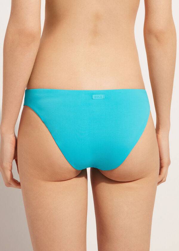 Bikini Bottoms Calzedonia Indonesia Eco Low rise Turquesa | BR1476VD