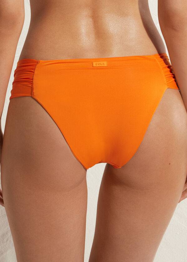 Bikini Bottoms Calzedonia Indonesia Eco rise Laranja | BR1479MA