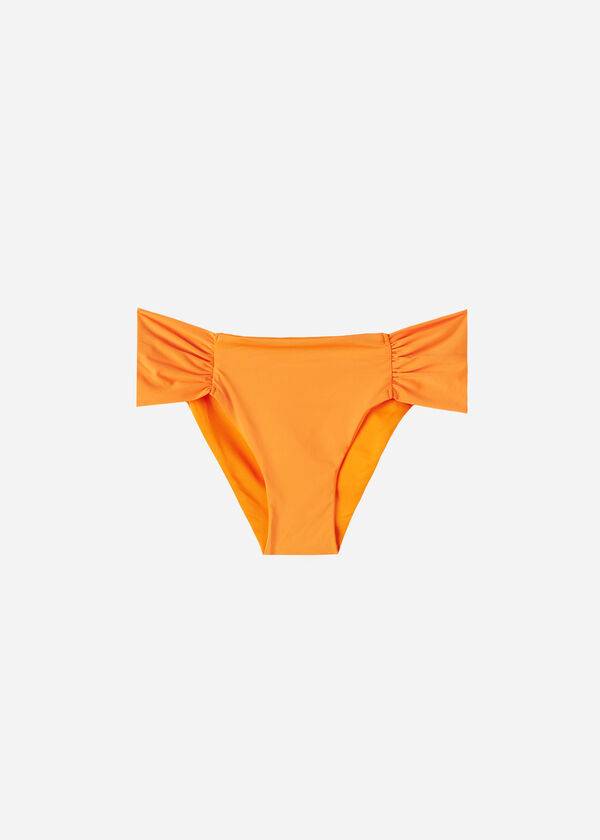 Bikini Bottoms Calzedonia Indonesia Eco rise Laranja | BR1479MA