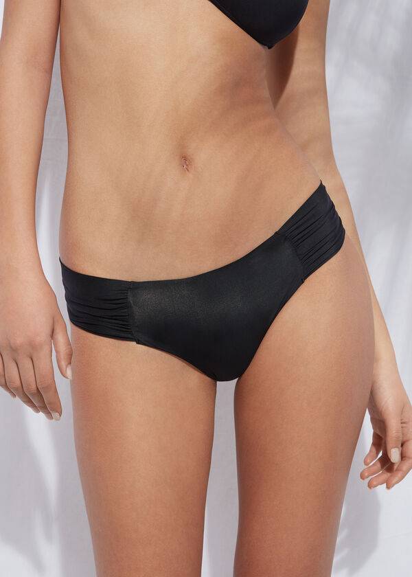 Bikini Bottoms Calzedonia Indonesia Eco rosa Pretas | BR1480QZ