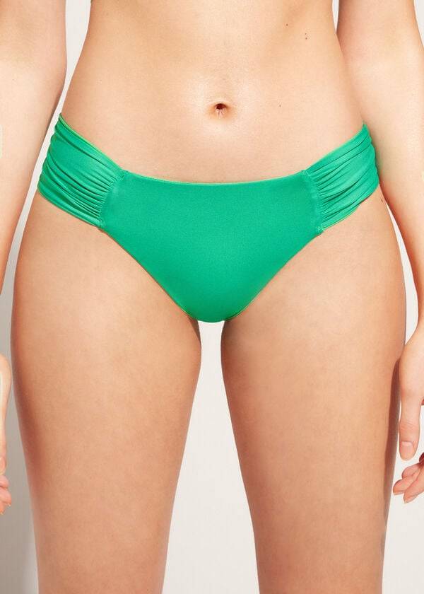 Bikini Bottoms Calzedonia Indonesia Eco rosa Verdes | BR1481WY