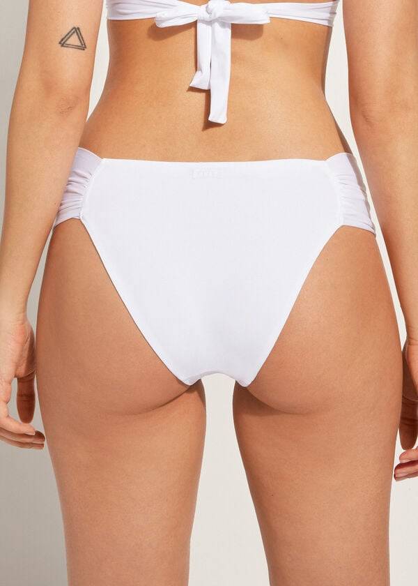 Bikini Bottoms Calzedonia Indonesia Eco rosa Branco | BR1483RW