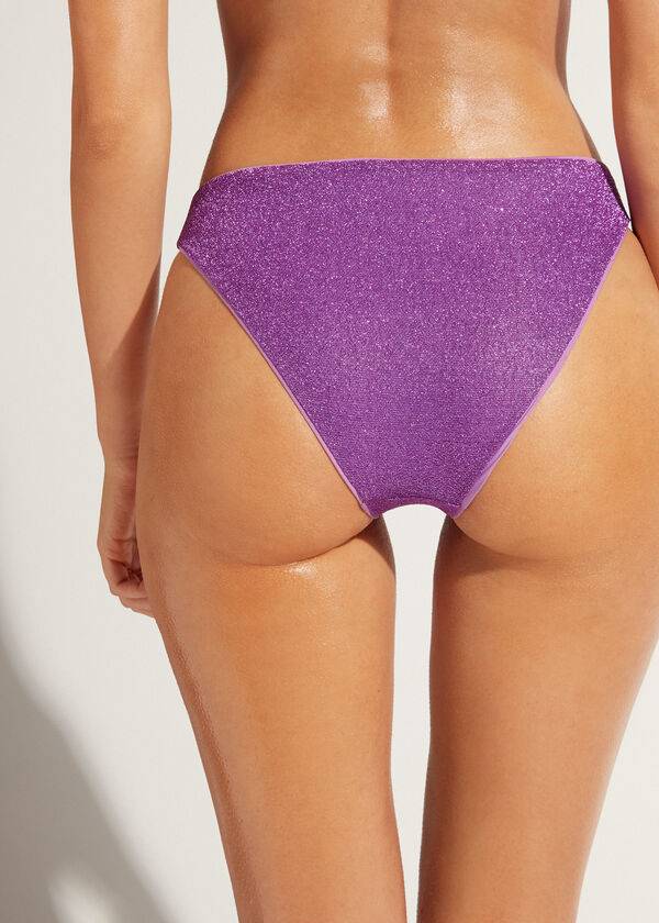 Bikini Bottoms Calzedonia Las Vegas Roxo | BR1495HK