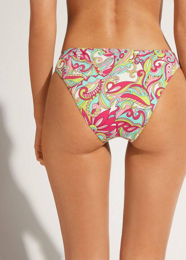 Bikini Bottoms Calzedonia Londra Multicoloridas | BR1497KI