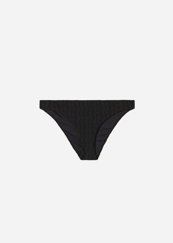 Bikini Bottoms Calzedonia Mykonos Pretas | BR1506QZ