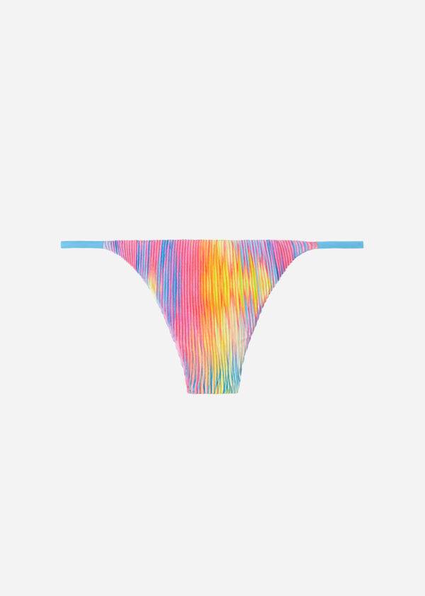 Bikini Bottoms Calzedonia Pleated Thong Maiorca Multicoloridas | BR1512UT