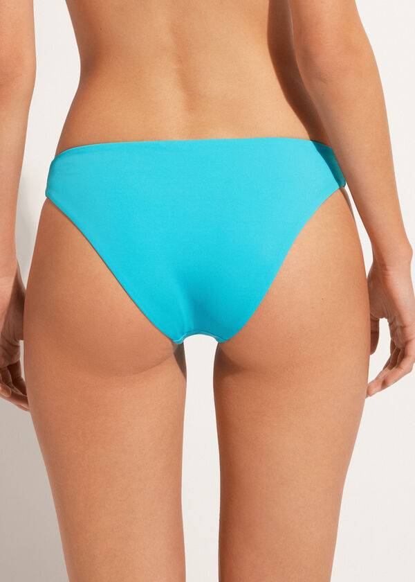 Bikini Bottoms Calzedonia Rhinestone Shanghai Turquesa Verdes | BR1522JJ