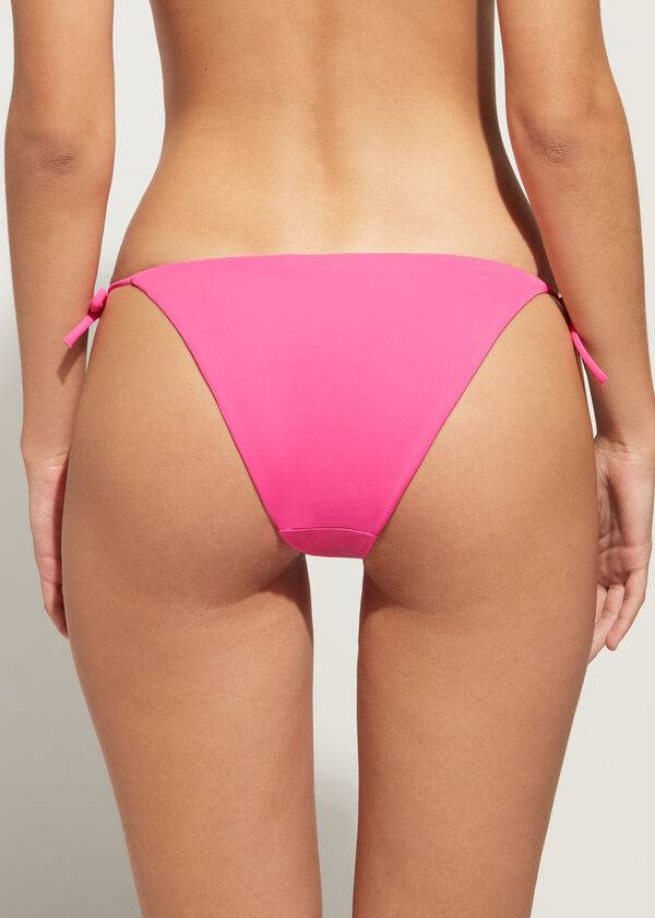 Bikini Bottoms Calzedonia Rhinestone String Shanghai Rosa | BR1525ZG