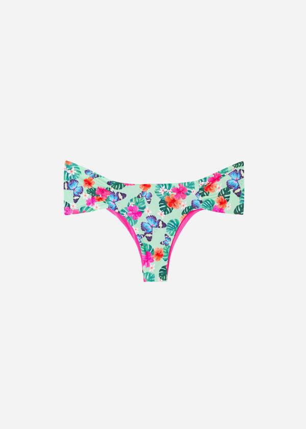 Bikini Bottoms Calzedonia Ruffled Brazilian Malibu Multicoloridas | BR1529BC