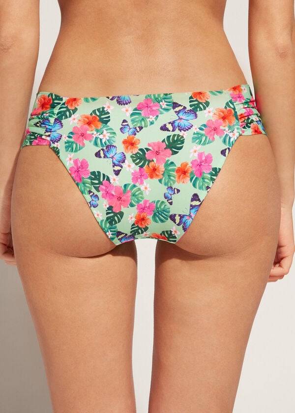 Bikini Bottoms Calzedonia Ruffled Malibu Multicoloridas | BR1531MA