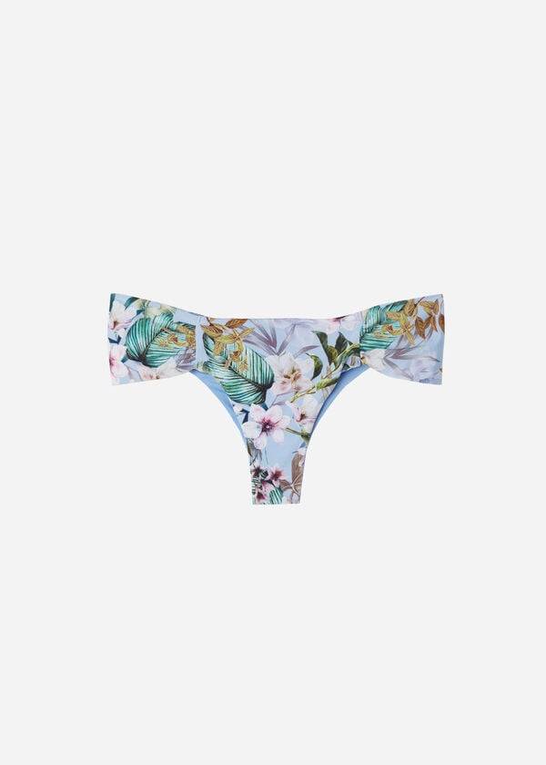 Bikini Bottoms Calzedonia Ruffly Brazilian Atene Azuis | BR1533WY