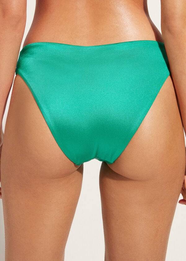 Bikini Bottoms Calzedonia Sequined Cannes Verdes | BR1536TV