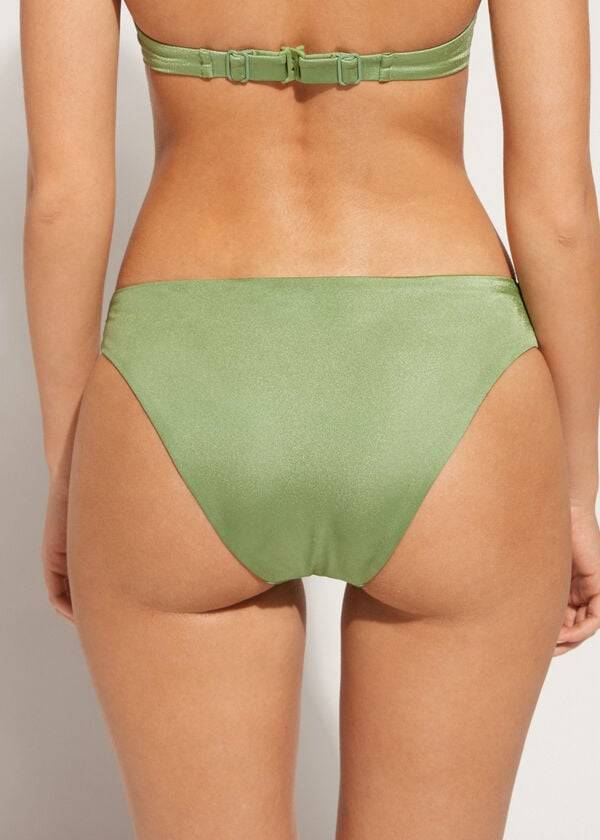 Bikini Bottoms Calzedonia Sequined Cannes rosa Verdes | BR1538UT