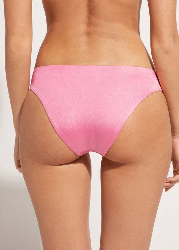 Bikini Bottoms Calzedonia Sequined Cannes rosa Rosa | BR1540OR