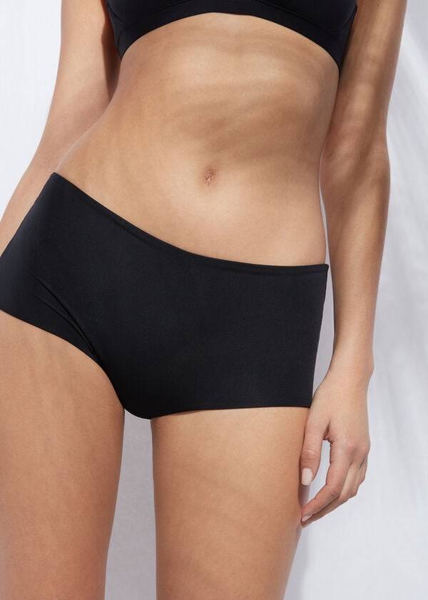 Bikini Bottoms Calzedonia Shorts Indonesia Eco Pretas | BR1553CE