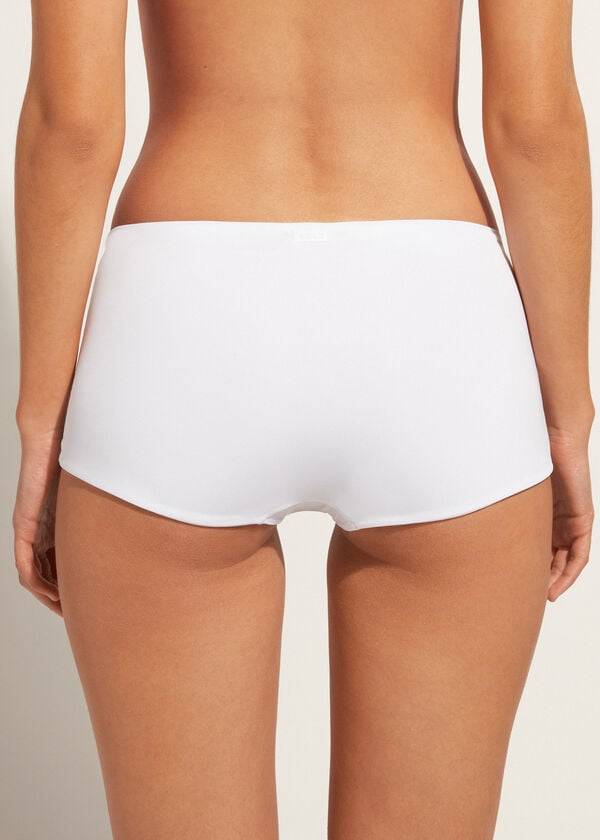 Bikini Bottoms Calzedonia Shorts Indonesia Eco Branco | BR1555BC