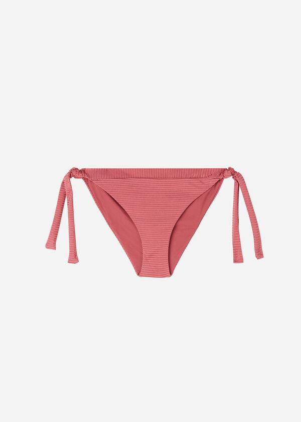 Bikini Bottoms Calzedonia Side Tie Biarritz Marrom | BR1556NB