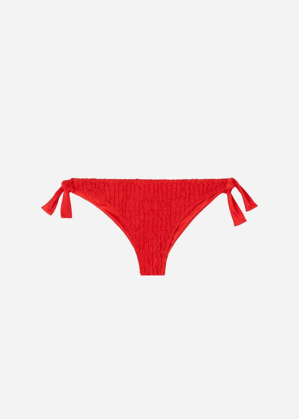 Bikini Bottoms Calzedonia Side Tie Brazilian Marrakech Vermelhas | BR1560EX