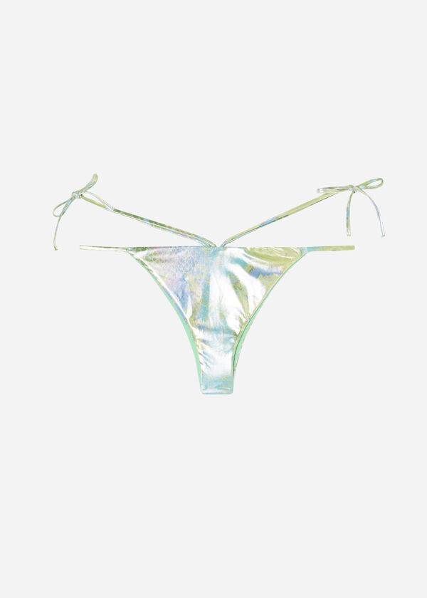 Bikini Bottoms Calzedonia Snake-Pattern Brazilian String Las Palmas Verdes | BR1574JJ