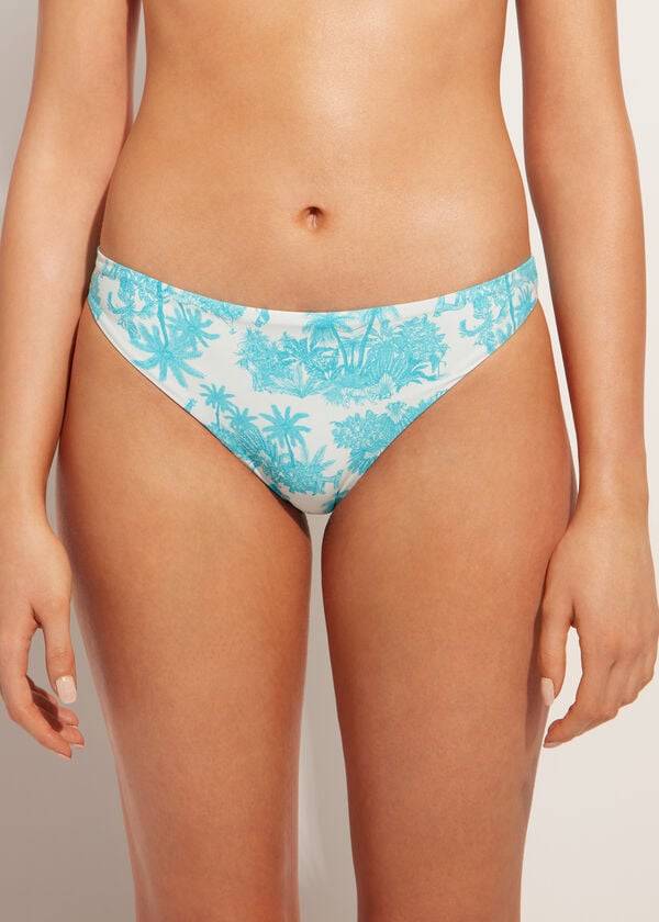 Bikini Bottoms Calzedonia Sorrento Azuis | BR1575KI