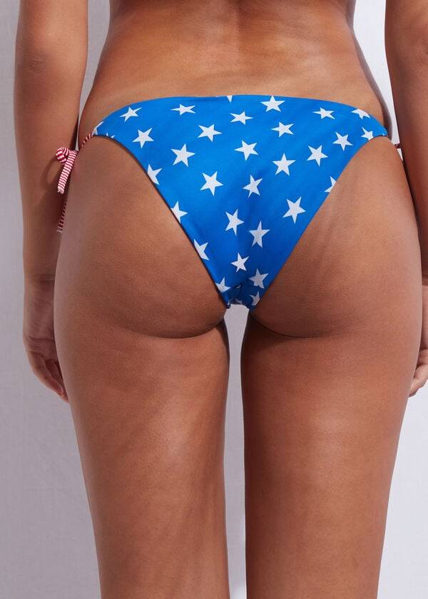 Bikini Bottoms Calzedonia Star patterned Azuis | BR1576LH