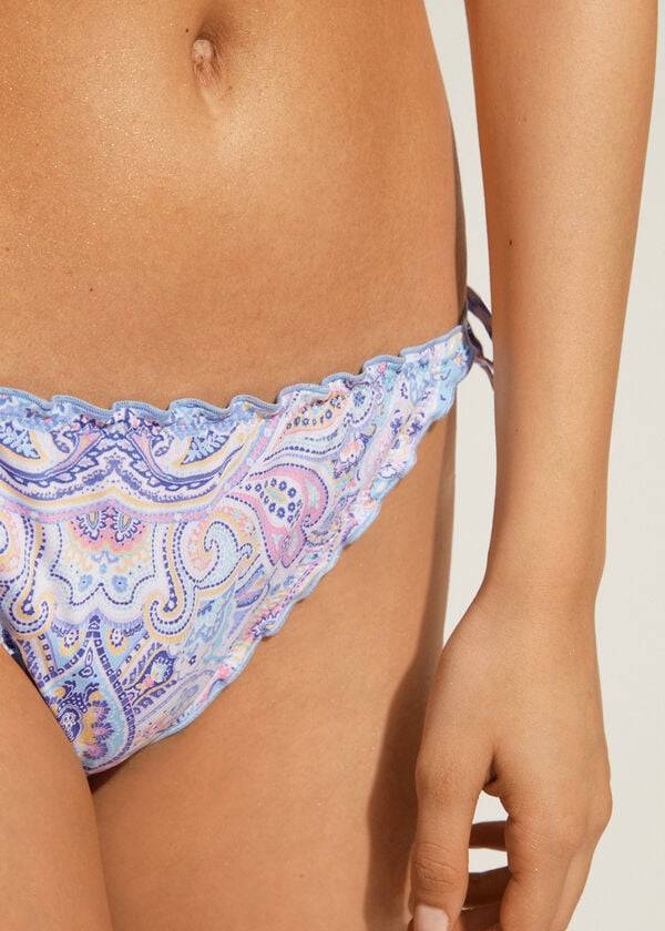 Bikini Bottoms Calzedonia String Amalfi Azuis | BR1577ZG