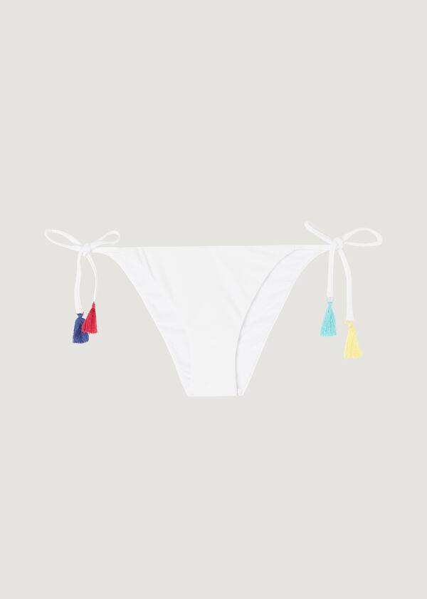 Bikini Bottoms Calzedonia String Delhi Branco | BR1589YU