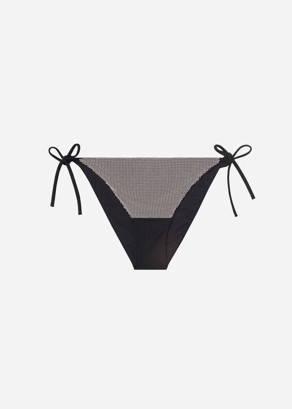 Bikini Bottoms Calzedonia String Dubai Pretas | BR1590UT